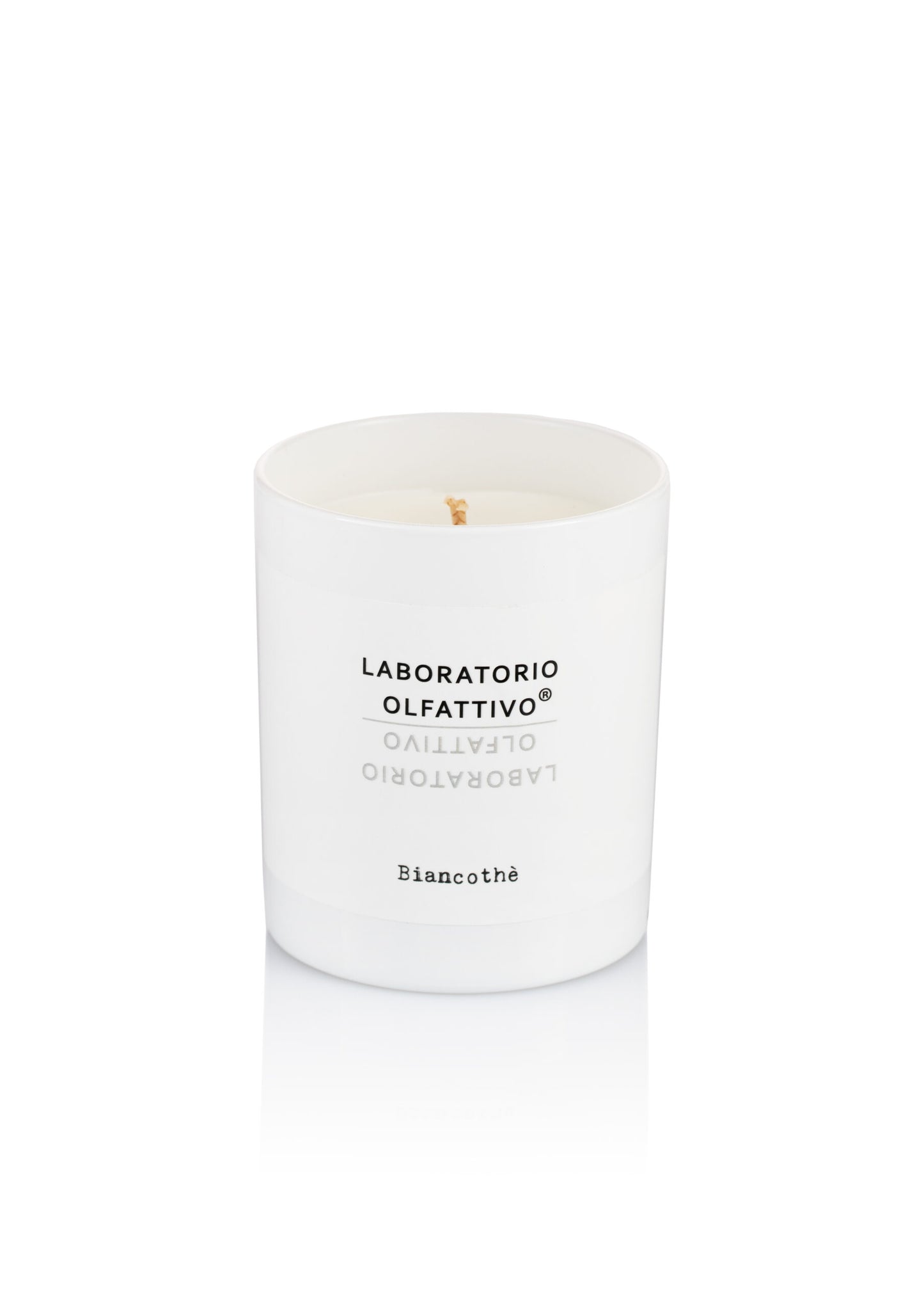 Biancothè candela profumata 180 gr.