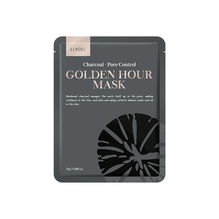 Golden Hour Pore Control Mask / Maschera in tessuto al carbone nero 1 pz 25 gr