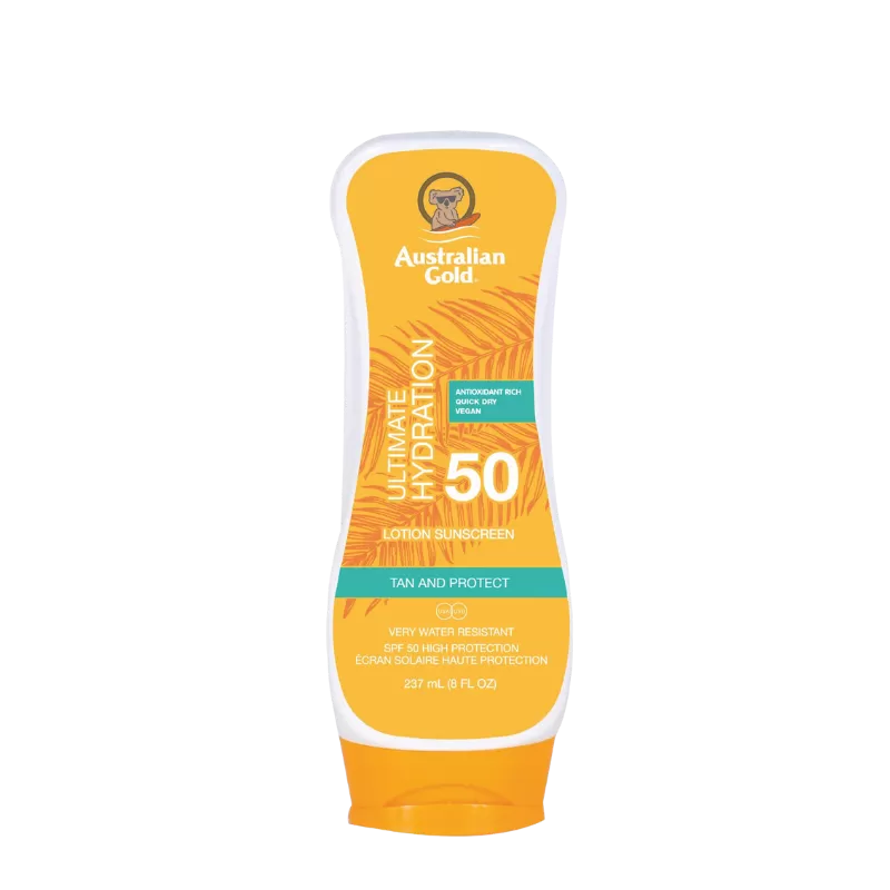 Ultimate Hydration tan & protect lotion sunscreen / spf 50 237 ml