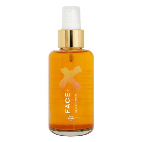 Face+ Shake-It Gold Glitter Oil / Olio superabbronzante viso 100 ml