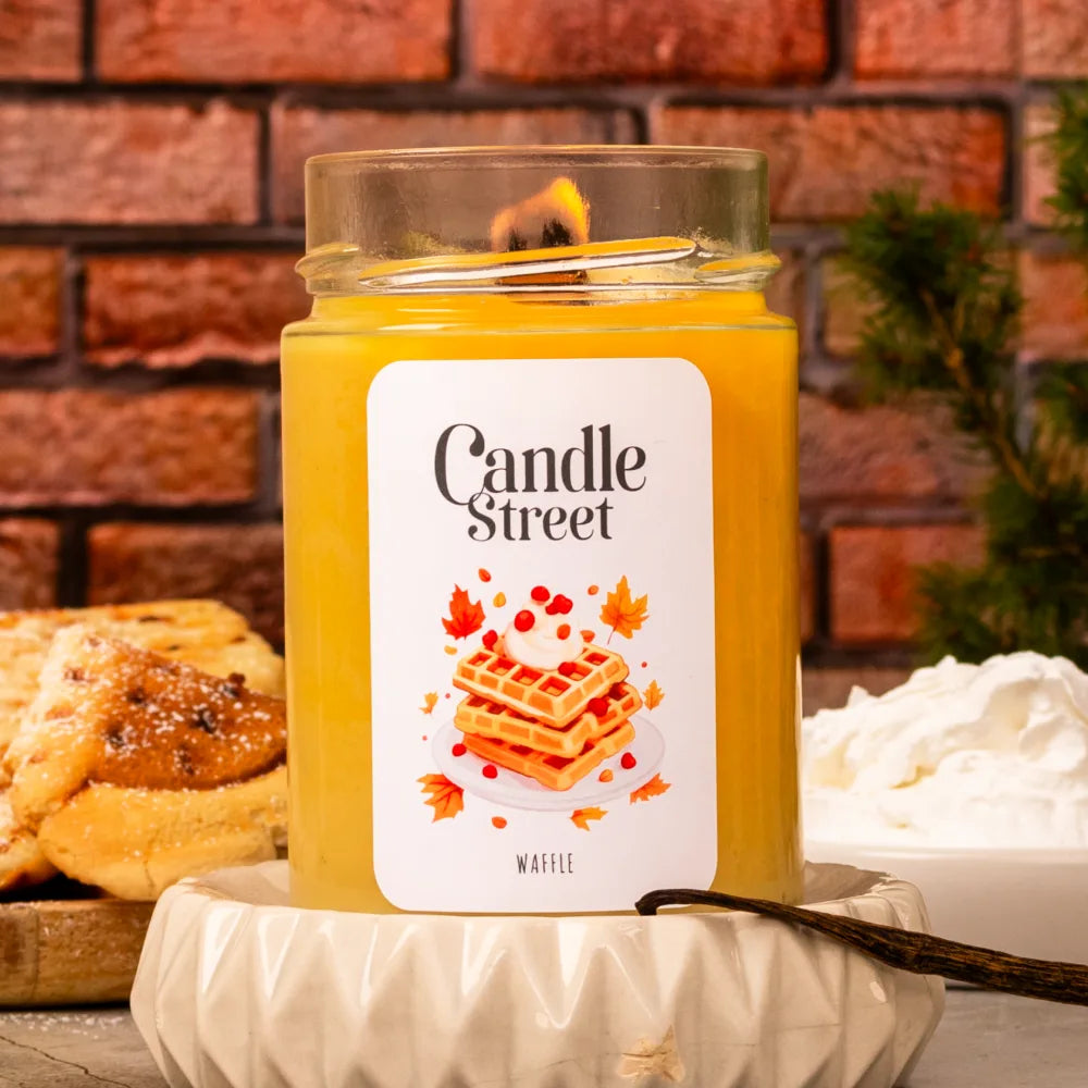 Waffle Candela profumata 185gr.