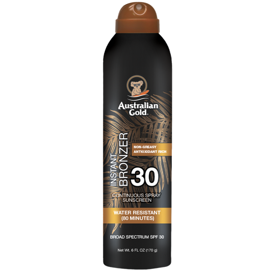 Instant Bronzer continuous spray sunscreen / spray solare + colore immediato spf 30 177 ml