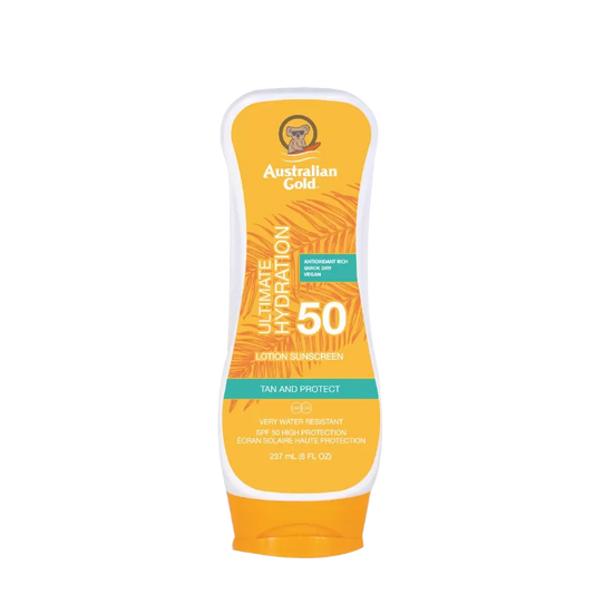 Ultimate Hydration tan & protect lotion sunscreen / spf 50 237 ml