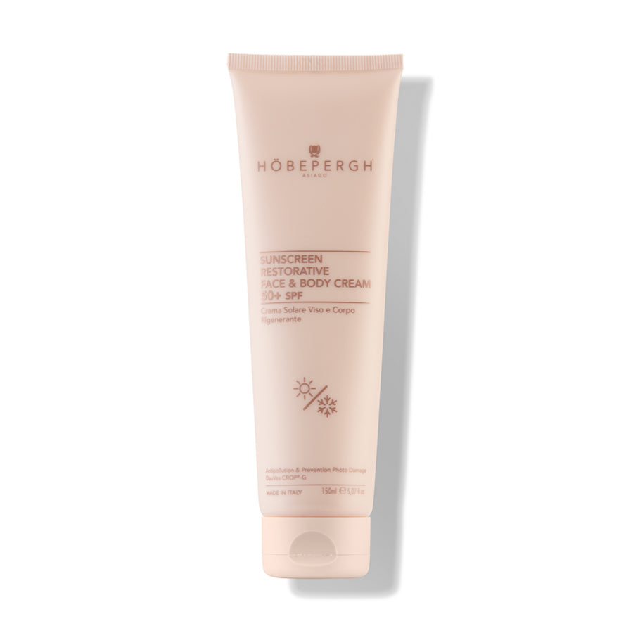 50+spf Sunscreen Restorative Face & Body Cream / Crema solare viso e corpo rigenerante 50+spf 150 ml