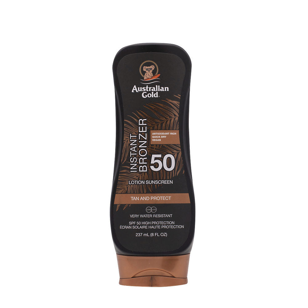 Instant Bronzer Lotion Sunscreen / lozione protettiva con autoabbronzante (spf 15, 50, 30) 237 ml